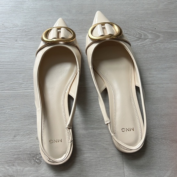 Mango Patent Sling Back Shoes - Picture 3 of 7